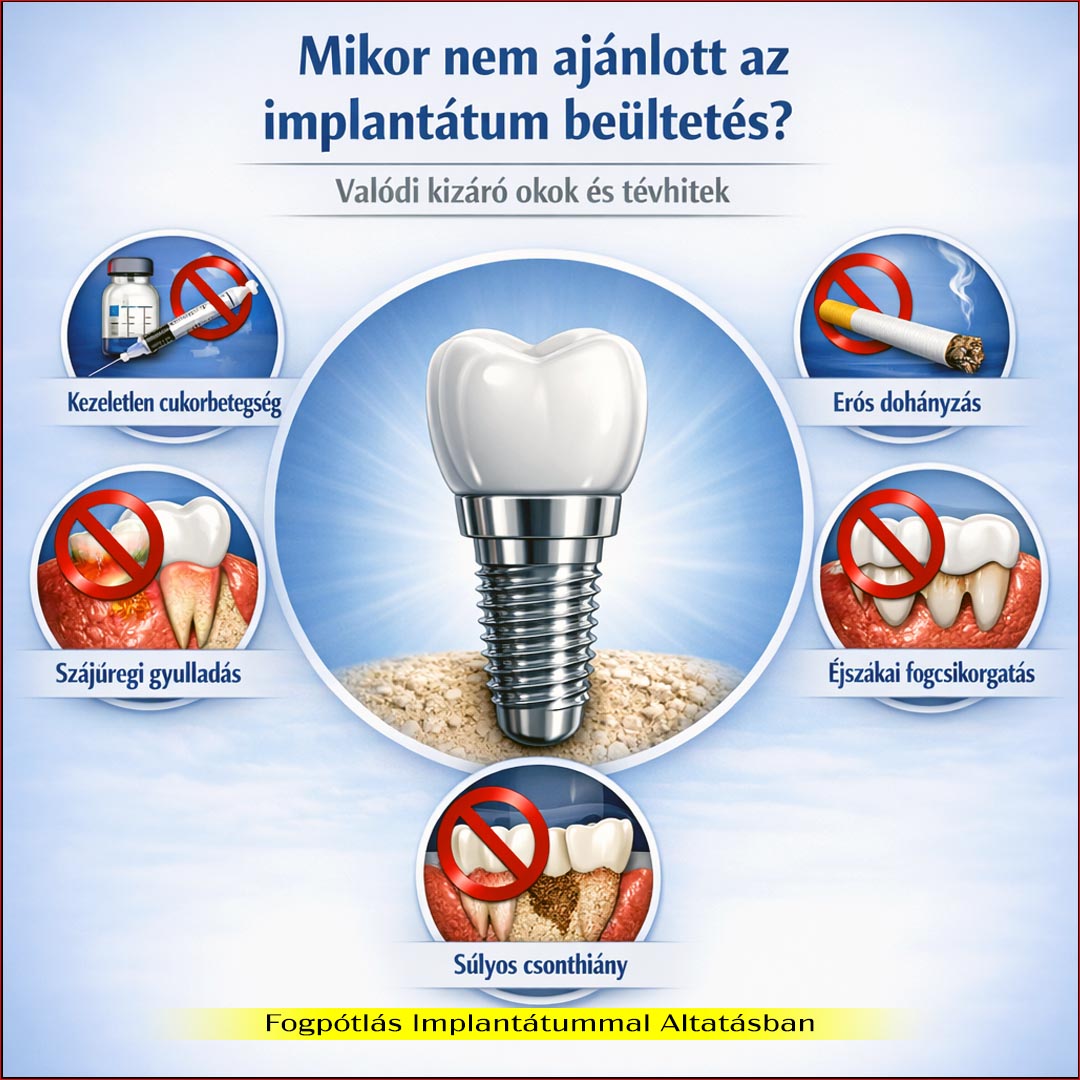 Mikor nem ajánlott az implantátum beültetés? Kizáró okok és tévhitek
