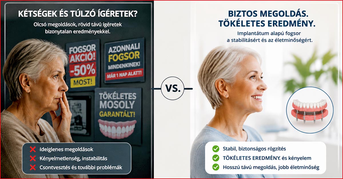 Fogpótlás implantátummal, a leggyakoribb tévhitek és a valóság