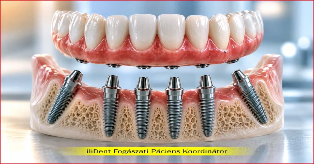 All-on-6 szájrehabilitáció hat implantátummal