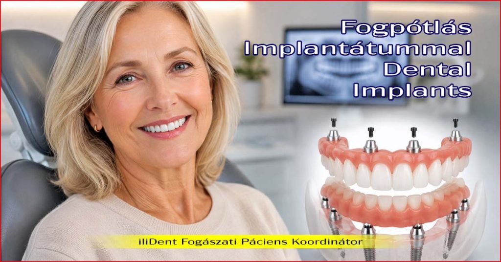 Fogpótlás implantátummal - teljes szájrehabilitáció altatásban
